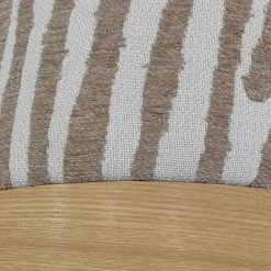 Drawer WILD Pouf rond en tissu imprimé animal ø40cm