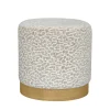 Drawer WILD Pouf rond en tissu imprimé animal ø40cm