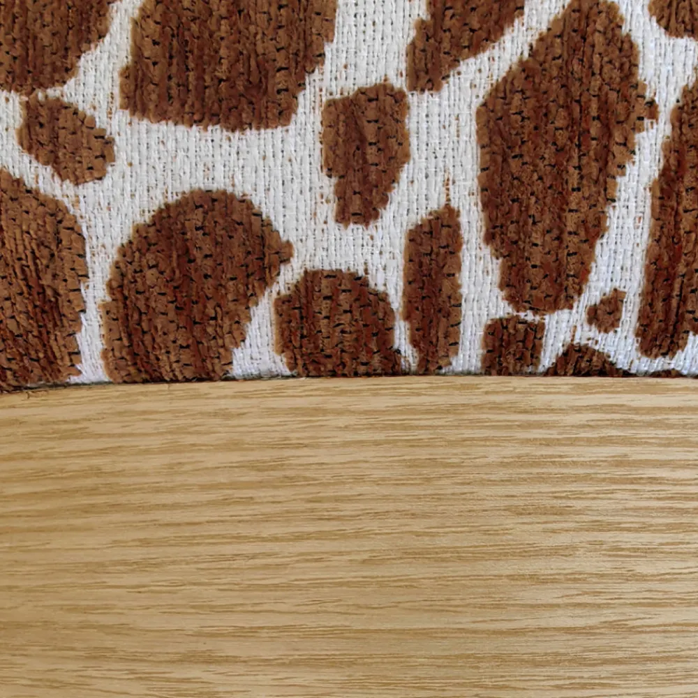 Drawer WILD Pouf rond en tissu imprimé animal ø40cm