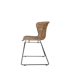 Woood WINGS Lot de 2 chaises indoor/outdoor en résine tressée
