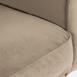 Drawer WINSEN Canapé 4 places en velours pieds droits en métal
