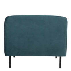 Drawer WINSEN Fauteuil en velours pieds droits en métal