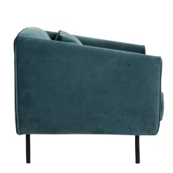 Drawer WINSEN Fauteuil en velours pieds droits en métal