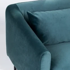 Drawer WINSEN Fauteuil en velours pieds droits en métal
