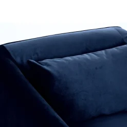 Drawer WINSEN Fauteuil en velours pieds droits en métal