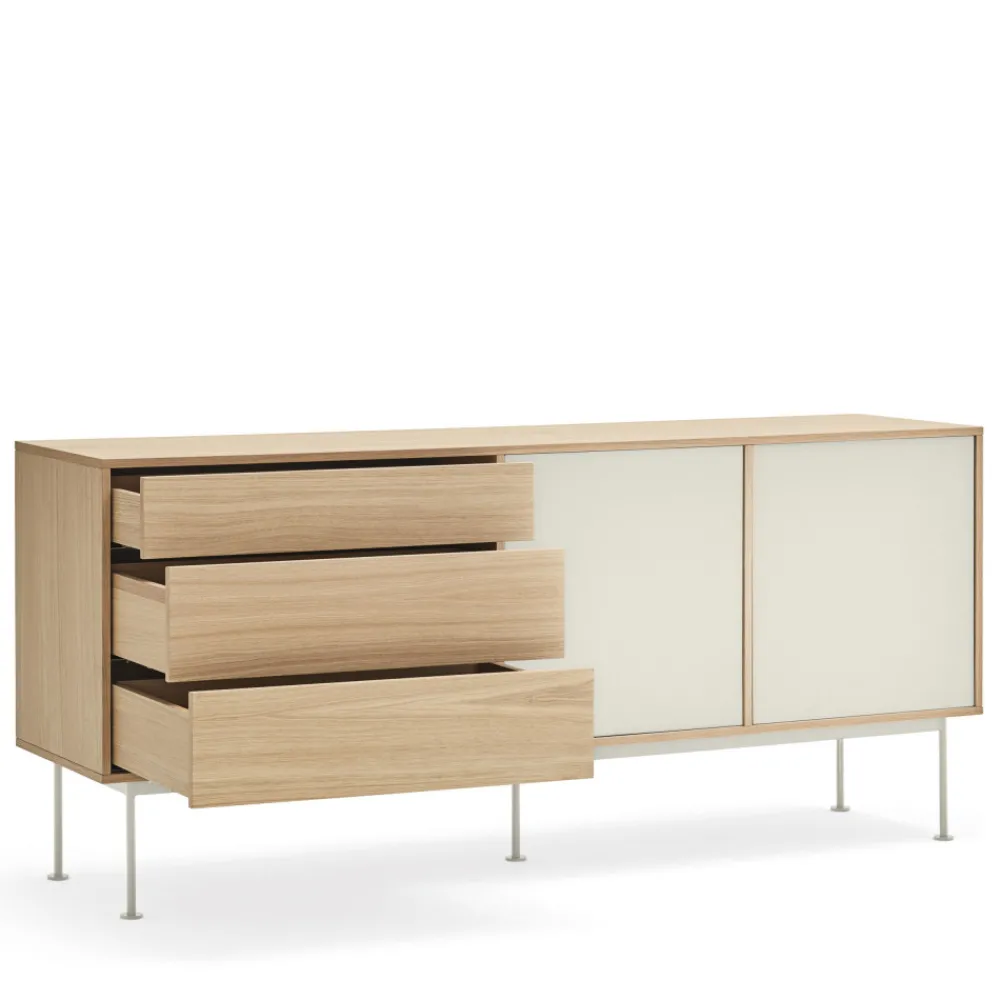 Teulat YOKO Buffet 2 portes 3 tiroirs en bois L180cm
