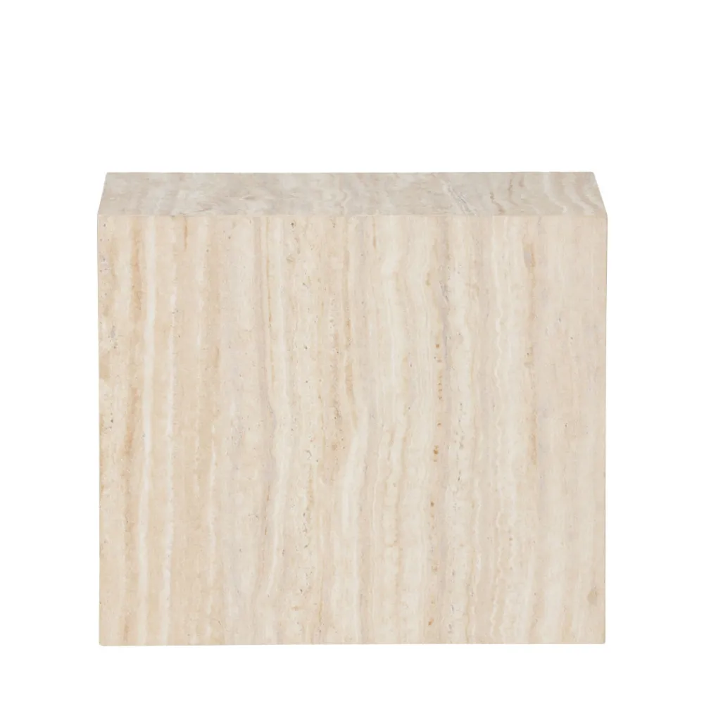 Venture Home YORK Table d'appoint effet travertin 35x25cm