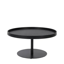 No name YURI Table basse ronde en bois et métal ø70cm