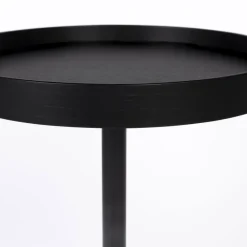 No name YURI Table d'appoint ronde en bois et métal ø45cm