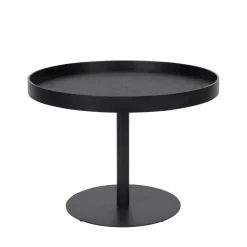 No name YURI Table d'appoint ronde en bois et métal ø56cm