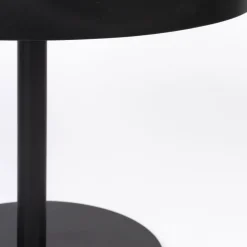 No name YURI Table d'appoint ronde en bois et métal ø56cm