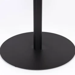 No name YURI Table d'appoint ronde en bois et métal ø56cm