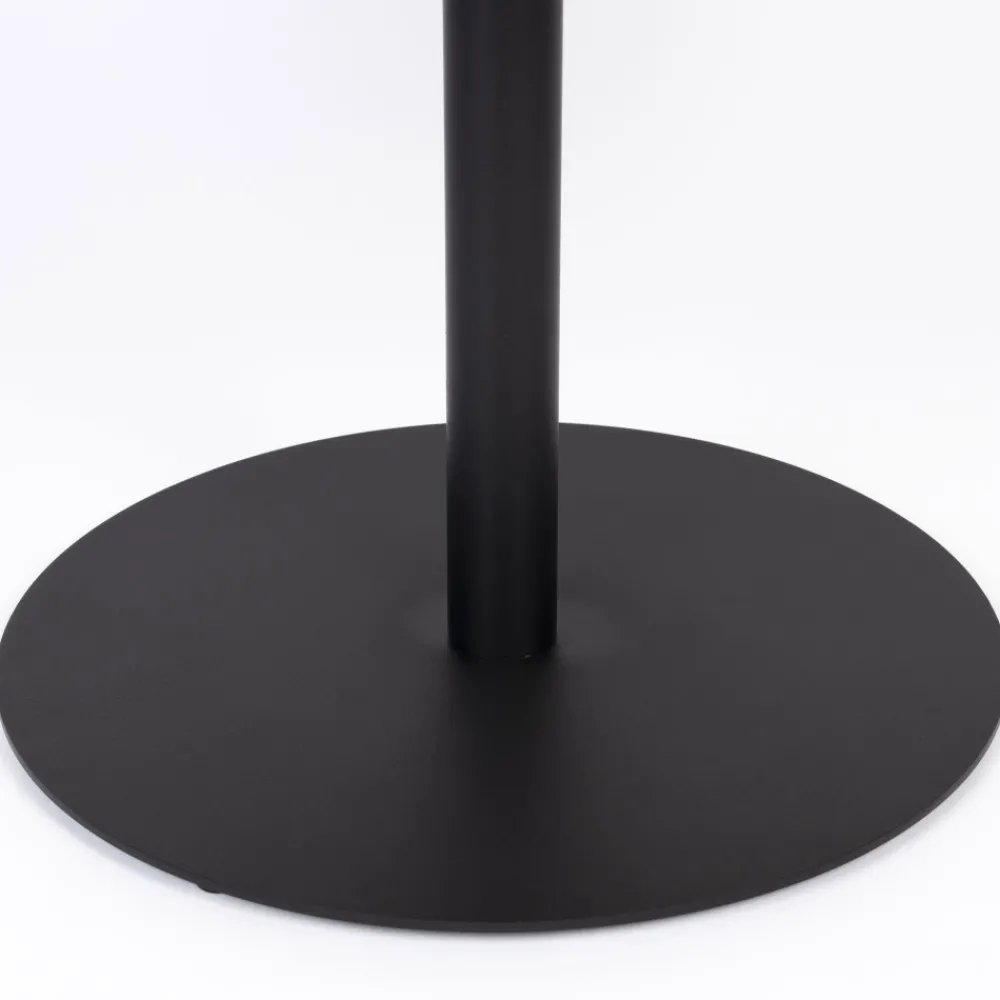 No name YURI Table d'appoint ronde en bois et métal ø56cm