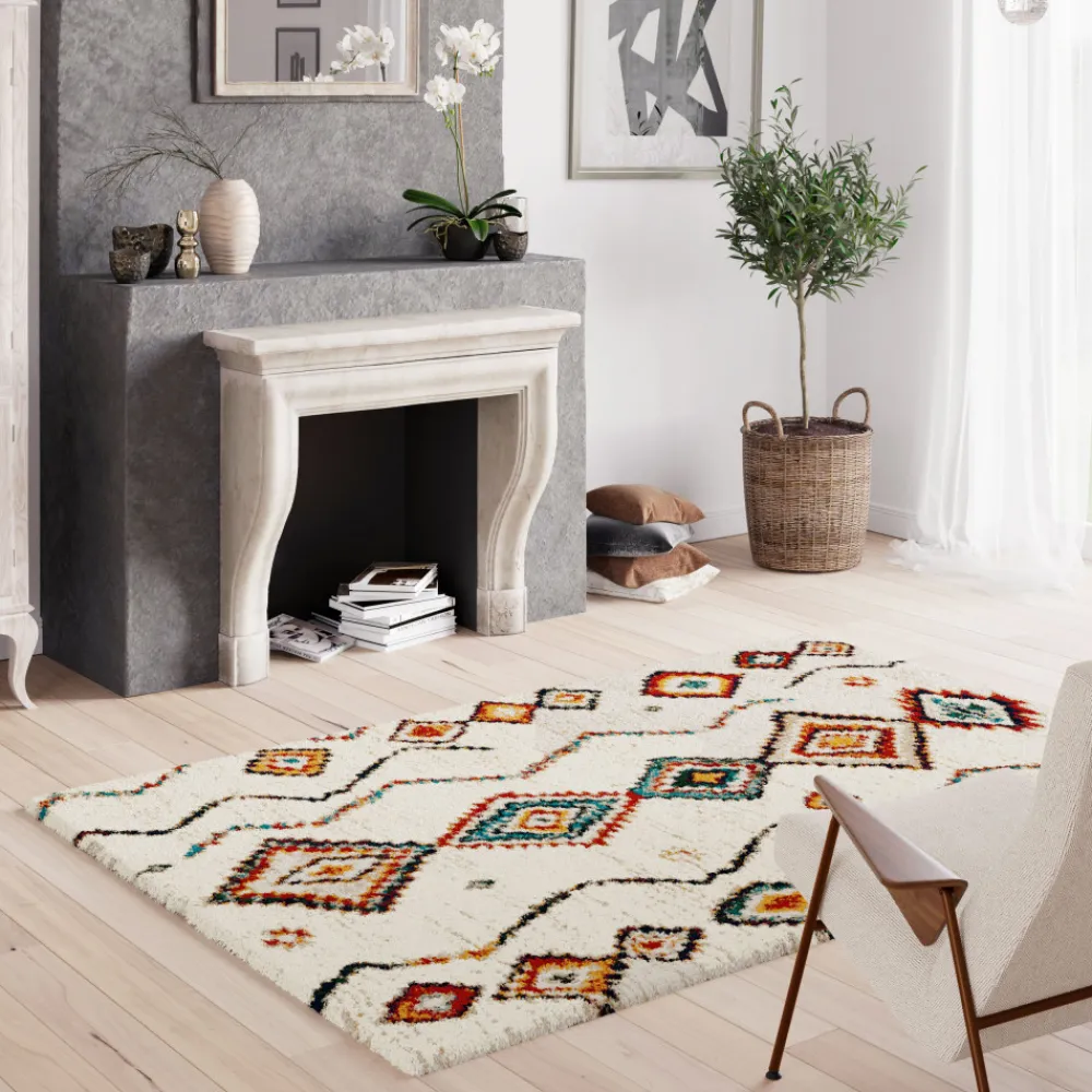Drawer ZAZY Tapis d'inspiration berbère à motif ethnique
