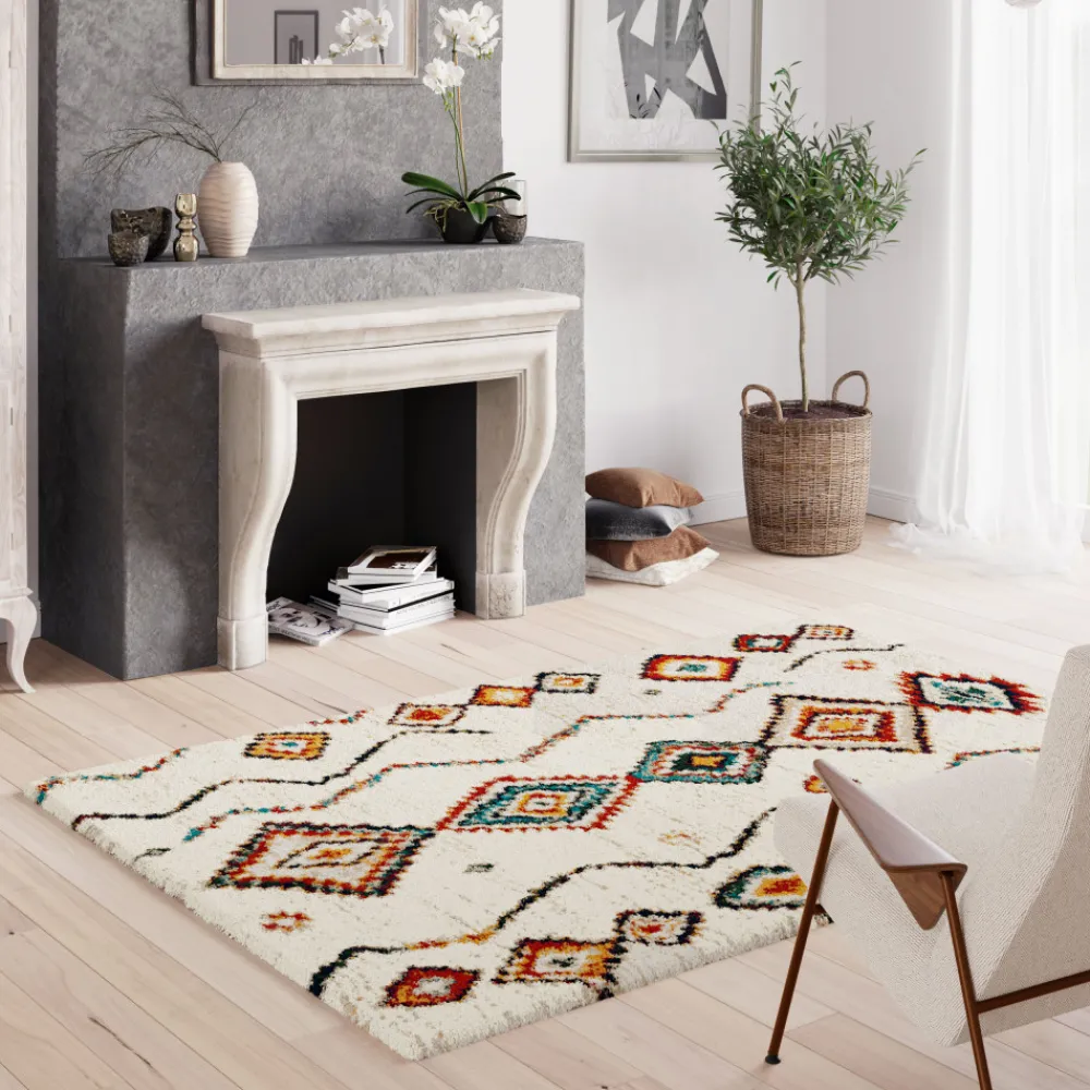 Drawer ZAZY Tapis d'inspiration berbère à motif ethnique