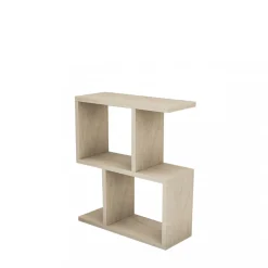 Drawer ZED Table d'appoint effet travertin