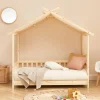 Enfant No name ZENID Lit cabane enfant en bois 70x140cm