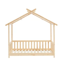 Enfant No name ZENID Lit cabane enfant en bois 70x140cm