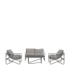 Drawer ZENO Salon de jardin 4 places en acier