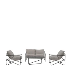 Drawer ZENO Salon de jardin 4 places en acier