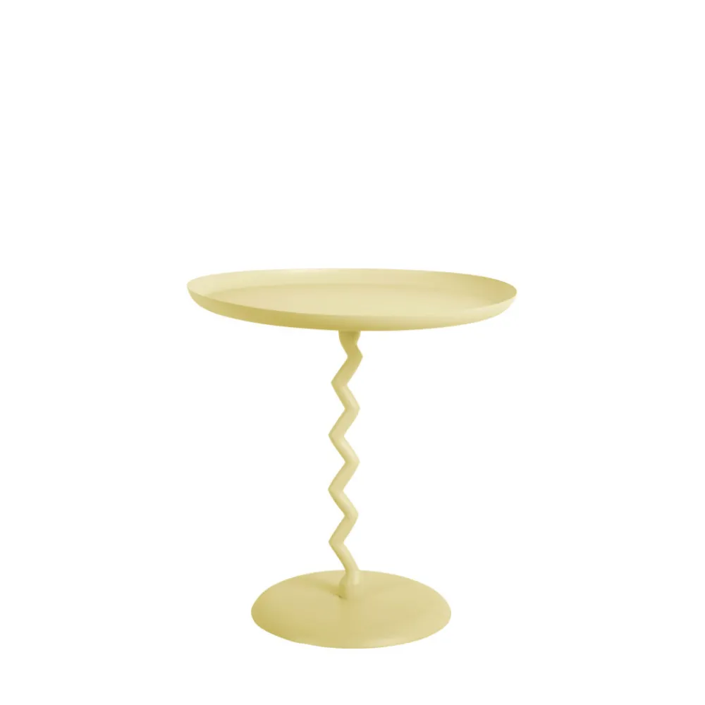 Leitmotiv ZIGZAG Table d'appoint ronde en métal ø40cm