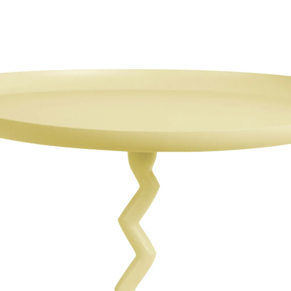 Leitmotiv ZIGZAG Table d'appoint ronde en métal ø40cm
