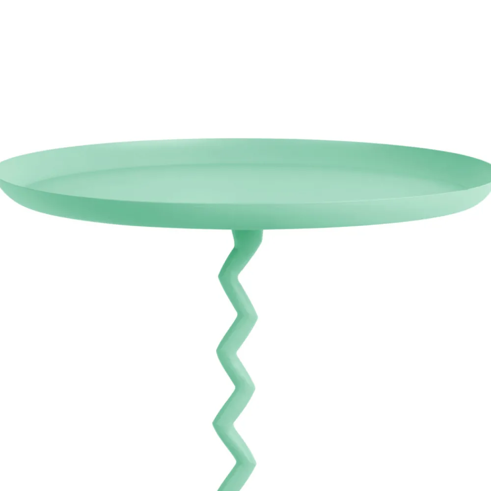 Leitmotiv ZIGZAG Table d'appoint ronde en métal ø44cm