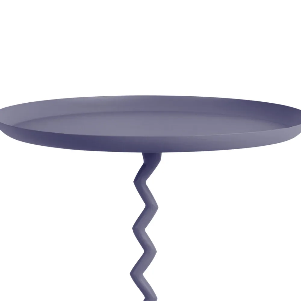 Leitmotiv ZIGZAG Table d'appoint ronde en métal ø44cm