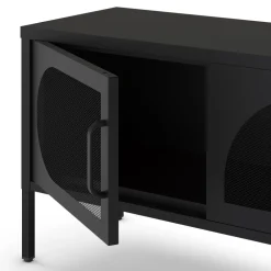 No name ZIO Meuble TV 4 portes en métal L180cm