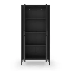 No name ZIO Vaisselier 2 portes en métal H170cm