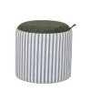Drawer ZOÉ Pouf rond en tissu avec plateau et rangement ø40cm