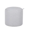 Drawer ZOÉ Pouf rond en tissu avec plateau et rangement ø40cm