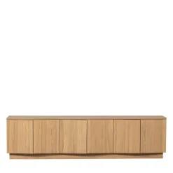 Woood ZUMA Meuble TV 6 portes en bois L200cm