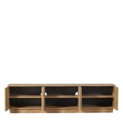 Woood ZUMA Meuble TV 6 portes en bois L200cm