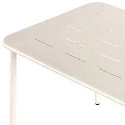 Drawer ZYRA Table à manger de jardin 4 personnes en métal