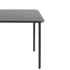 Drawer ZYRA Table à manger de jardin 4 personnes en métal